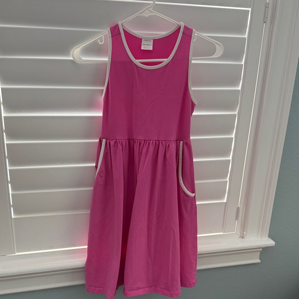 Hanna Andersson Pink Dress with White Accents
